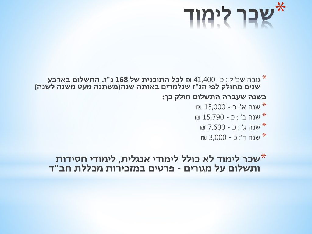 חב"ד- לימודי קודש ומקצוע